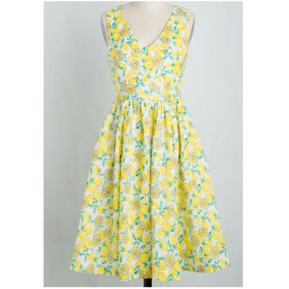Everly Dresses & Skirts - Modcloth Everly Ace the Zest Dress in Lemons L